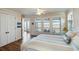 Bright bedroom featuring multiple windows overlooking the beautiful landscape at 1136 Ocean Forest Ln, Seabrook Island, SC 29455
