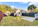 Large backyard featuring a detached garage and privacy fence at 1331 Appling Dr, Mount Pleasant, SC 29464
