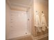 Bright, well-maintained walk-in shower featuring built-in shelves and a clean, modern design at 1344 Pickett St, Charleston, SC 29412