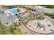 Aerial view of a community featuring a playground, pools, and recreational amenities at 1458 Clarendon Way, Mount Pleasant, SC 29466