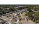 Picturesque aerial view of a neighborhood with a central pond, offering a tranquil and community-oriented environment at 1465 Water Edge Dr, Charleston, SC 29492