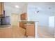 Open concept kitchen with granite countertops, a breakfast bar, and stainless steel appliances at 1465 Water Edge Dr, Charleston, SC 29492