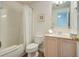 Nicely appointed bathroom featuring a tub and shower, vanity with sink and storage, and a toilet at 1530 Fort Johnson Rd # 3C, Charleston, SC 29412