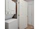 A stacked washer and dryer unit is available for laundry needs in this home at 1530 Fort Johnson Rd # 3C, Charleston, SC 29412