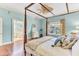 Bright bedroom with a view into the ensuite bathroom with soaking tub at 1540 Strathmore Ln, Mount Pleasant, SC 29464