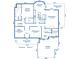 Detailed first floor plan showcasing kitchen, living, dining rooms and garage dimensions, illustrating layout at 1540 Strathmore Ln, Mount Pleasant, SC 29464