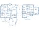 Detailed floor plan of the home's first and second floor layout and dimensions, showcasing its room arrangements at 1540 Strathmore Ln, Mount Pleasant, SC 29464