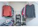 Organized walk-in closet with ample shelving and hanging space at 157 Sea Lavender Ln, Summerville, SC 29486