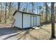 Exterior image of a white shed with double doors and a ramp for easy access at 1879 Richmond St, Charleston, SC 29407