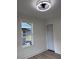 Bright bedroom with a modern ceiling fan and a view to the backyard at 2636 S Allen Dr # 2559 Accabee A & B, North Charleston, SC 29405