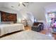 Bedroom with hardwood floors, neutral walls and angled ceilings at 2900 Colonnade Dr, Mount Pleasant, SC 29466