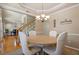Inviting dining room featuring a round table and elegant chandelier at 2900 Colonnade Dr, Mount Pleasant, SC 29466