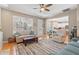 Bright living room with a large window overlooking the backyard at 2900 Colonnade Dr, Mount Pleasant, SC 29466