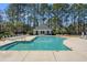 Inviting community pool with a gazebo, lounge chairs, and manicured landscaping at 2900 Colonnade Dr, Mount Pleasant, SC 29466