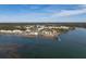 Breathtaking aerial view of a waterfront community with lush greenery and stunning waterways at 3019 Eventide Dr, Johns Island, SC 29455