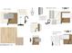 Selection of kitchen, bath, powder, and laundry design elements at 3148 Vanessa Lynne Ln, Johns Island, SC 29455