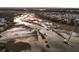 Aerial view of many private docks with access to waterway at sunset at 3232 Pignatelli Cres, Mount Pleasant, SC 29466
