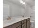 Bathroom with double vanity, white countertop, and modern fixtures at 359 Blue Oak Dr, Moncks Corner, SC 29461