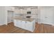 Beautiful kitchen featuring a spacious island with granite counters, white cabinets and stainless steel appliances at 359 Blue Oak Dr, Moncks Corner, SC 29461