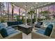 Cozy outdoor living space with a comfortable seating area and a fire pit next to the pool at 3851 Sawyers Island Dr, Mount Pleasant, SC 29466
