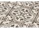 Close-up of stylish black and white patterned tile flooring, perfect for adding character to any space at 3851 Sawyers Island Dr, Mount Pleasant, SC 29466