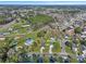 Expansive aerial view of a neighborhood with lush greenery and well-maintained homes on a sunny day at 512 Resinwood Rd, Moncks Corner, SC 29461