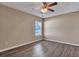 Bedroom featuring ceiling fan, large window and baseboard at 512 Resinwood Rd, Moncks Corner, SC 29461