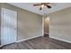 Bedroom featuring hard surface floors, ceiling fan and closet at 512 Resinwood Rd, Moncks Corner, SC 29461