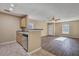 Open floor plan with views from the kitchen, lovely flooring and natural light at 512 Resinwood Rd, Moncks Corner, SC 29461