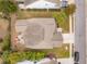 Aerial top-down view of a home featuring an outdoor patio area with seating at 5358 Birdie Ln, Hollywood, SC 29449