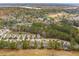 Beautiful aerial view showcasing homes near tranquil ponds and lush green spaces at 5358 Birdie Ln, Hollywood, SC 29449