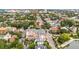 Picturesque aerial view showcasing a charming town with historic buildings and lush green trees at 55 Ashley Ave # 19, Charleston, SC 29401