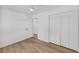 Clean bedroom with hardwood floors, closet, and ceiling fan at 6 Allison Ct, Charleston, SC 29407