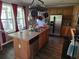 Traditional eat-in kitchen with stainless steel appliances, wood cabinets, and an island sink at 60 Caboose Ct, Cottageville, SC 29435
