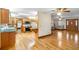 Open-concept kitchen that connects to the living room, creating a seamless flow and ample space at 9030 Ethel Rd, North Charleston, SC 29406
