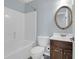 Bathroom featuring vanity with sink, toilet, and shower at 105 Thousand Oaks Cir, Goose Creek, SC 29445