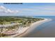 Breathtaking aerial view of a beach club along the coastline featuring pristine sandy shores at 1126 Ocean Forest Lane, 1/8 Share, Seabrook Island, SC 29455