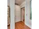 Hallway features a lift, hardwood flooring, and access to other areas of the home at 1126 Ocean Forest Lane, 1/8 Share, Seabrook Island, SC 29455