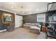 Cozy living room features gray walls, stylish lighting, and neutral decor for a comfortable living space at 12 Broughton Rd, Charleston, SC 29407