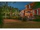An inviting backyard featuring lush landscaping, a well-maintained lawn, and a cozy outdoor living space at 1208 Wynnwood Ct, Mount Pleasant, SC 29464