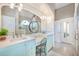 Elegant bathroom features double sinks, a vanity area, and a separate shower at 1208 Wynnwood Ct, Mount Pleasant, SC 29464