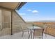 Balcony with seating offers serene views of the coast and the wide beach at 1340 Pelican Watch Villas, Seabrook Island, SC 29455