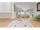 View from the kitchen into the open concept living and dining area at 1340 Pelican Watch Villas, Seabrook Island, SC 29455
