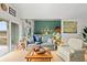 Inviting living room with comfortable seating and sliding glass doors to outdoor deck at 1340 Pelican Watch Villas, Seabrook Island, SC 29455