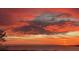 Gorgeous red sunset over the water at 1340 Pelican Watch Villas, Seabrook Island, SC 29455