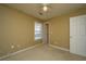 Bedroom featuring neutral-toned walls, carpet flooring, ceiling fan, and a closet at 140 Moon Shadow Ln, Summerville, SC 29485