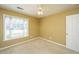 Bedroom featuring neutral walls, carpet, window, and ceiling fan at 140 Moon Shadow Ln, Summerville, SC 29485