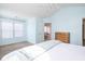 Comfortable bedroom with a ceiling fan, a window, neutral walls, and carpeted floors at 1441 Thayer Pl, Mount Pleasant, SC 29466