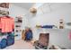 A well-organized walk-in closet features ample shelving and hanging space at 1473 Coopers Hawk Dr, Hanahan, SC 29410