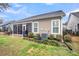 Lovely backyard with screened porch, patio, and landscaped area at 2012 Barn Swallow Rd, Summerville, SC 29483